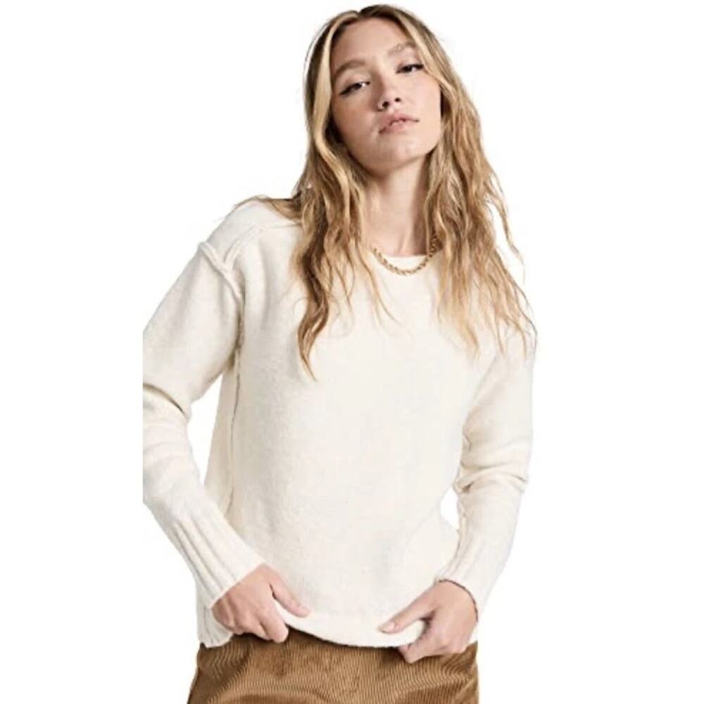 We The Free Cream Crew Neck Sweater